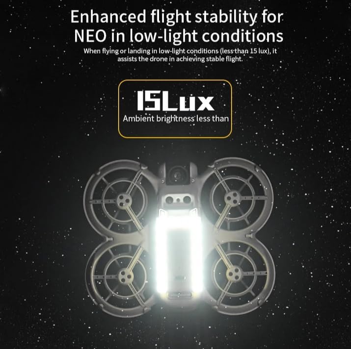Coyktonty Night Lighting Landing Gear for DJI NEO,Rechargeable LED Night Flying Lights