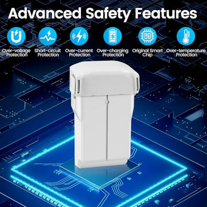 1-Pack 3850mAh,7.38V，47-51 mins of max Flight time, Intelligent Flight Battery for DJI Mini 3/3 Pro/4 Pro High Capacity Replacement Battery with Smart BMS System - size: Battery*1
