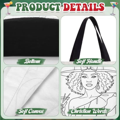Locmeo 10 Set Paint and Sip Canvas Bags Pre Drawn Kit,Couples - style: Couples