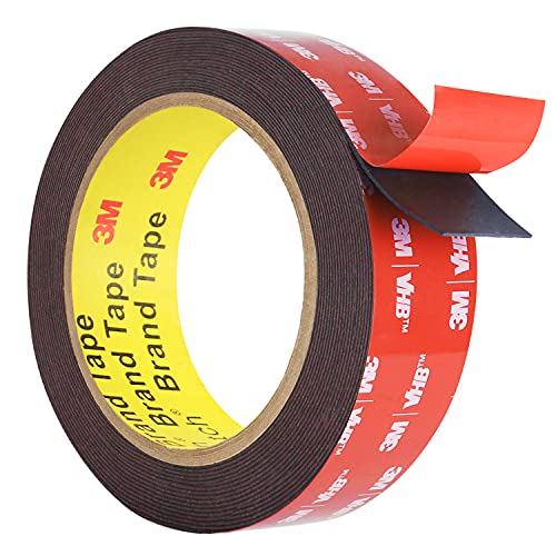 Double Sided Tape Heavy Duty, Adhesive Mounting Tape Waterproof, 16.4 FT x 0.94 IN, Strong Foam Tape for Walls, Automotive, Home Office Decor, Made of 3M VHB Tape (Pack of 1) - size: 16.4FT (1 Pack)