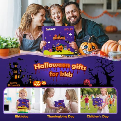 Aestd-ST Air Dry Clay Kit, DIY Halloween Crafts, Modeling Clay for Kids