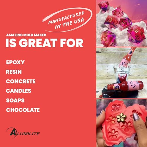 Alumilite Amazing Mold Maker Silicone Rubber 64 Oz, 30-Min Demold - size: 64 oz.