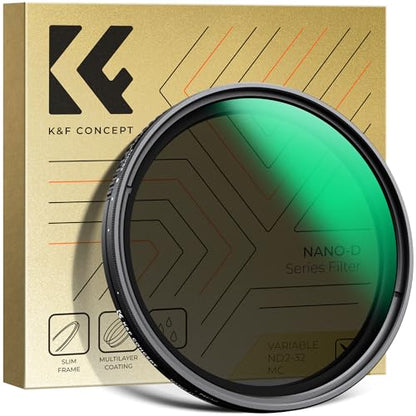 K&F CONCEPT 77mm Variable ND Lens Filter ND2-32 (1-5 Stops) Waterproof - size: 77mm