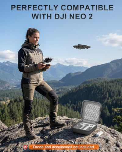 ProCase Carrying Case for Neo 2 Drone and Batteries -Grey - color: Grey