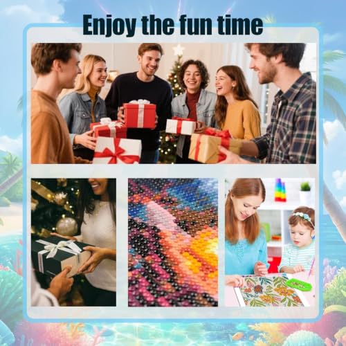 ZeeLionArt Diamond Art Kit, Beach Landscape Scenery, 12 x 16 Inch - color: DP04319