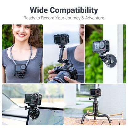 JJC Magnetic Quick Release Mount Adapter for DJI Osmo Action 5 Pro 4 3 - color: Magnetic Quick Release Adapter