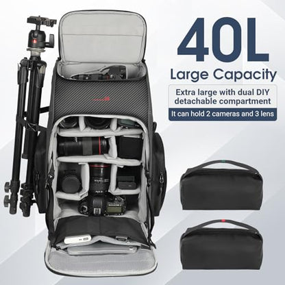 STARTRC VCR Camera Backpack Case Professional 40L Travel Bag Accessories