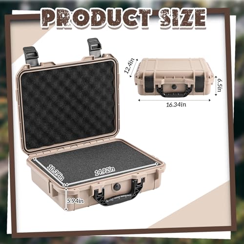 Relaxweex 16.3 x 12.4 x 6.5 Inch Hard Case, Grid Shell, Tan - color: Tan, size: 16.3 x 12.4 x 6.5 Inch, style: Grid Shell