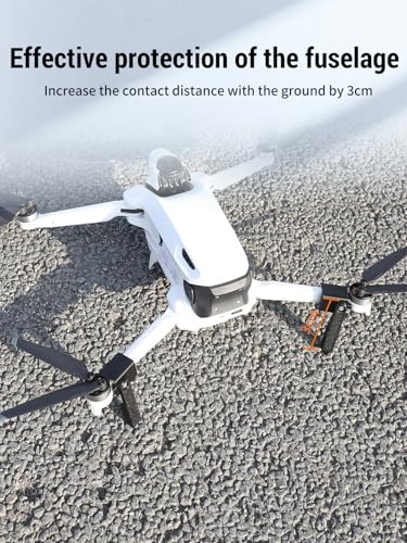 2-Pack Drone Landing Gear for Insta360 Antigravity A1, Lightweight Extension Legs Anti-Scratch Protector Bracket, Shockproof Plastic for Antigravity A1 Accessories (Black)
