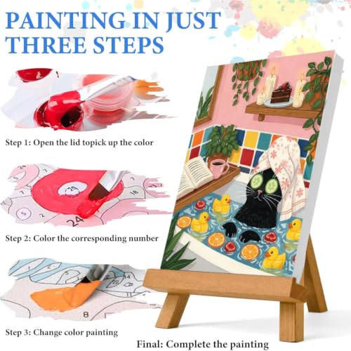 WUDWL Paint by Numbers Kit for Adults Beginner, with Framed - color: YH04254