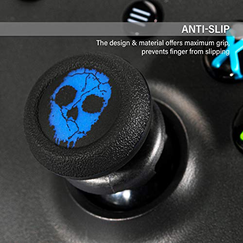 FPS Thumbstick Extender Rubber Silicone Grip Cover 2 Sets for Xbox Series X/S & Xbox One Controller(Ghost Blued) - color: 5