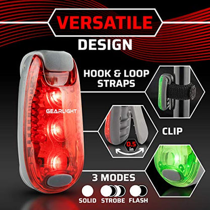 Bike Lights for Night Riding, USB Rechargeable Front and Back Lights, LED Bicycle Headlight and Tail Light Set, Water Resistant Bike Lights Rechargeable for Mountain Bikes, Kids Bike Light, MTB Light - color: Tail Lights | Red & Green