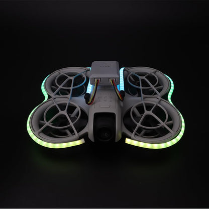 Dazzle Color Light Strap For DJI NEO/AVATA Drone Night Flight Light Strap Lamp Belt Light-Emitting Flying Warning Light Strip Drones Accessories (Pushbutton version)