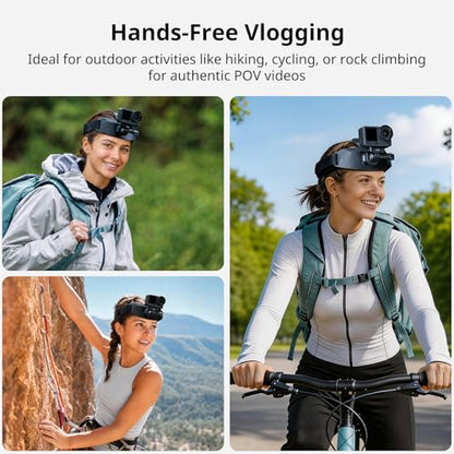 SMALLRIG Head Strap Mount for Action Cameras, Magnetic Quick Release - style: Head Strap