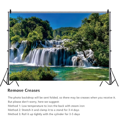 Waterfall Backdrop 6x4ft Nature Scenery Photography Background - color: Style 6, size: 6ftx4ft