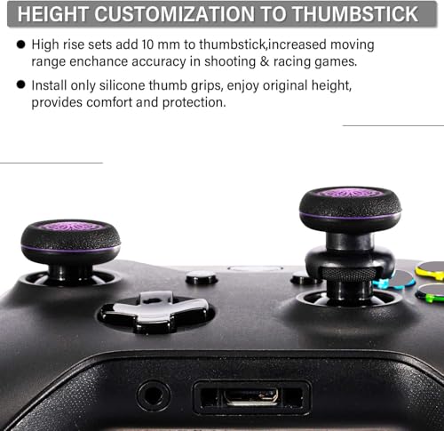 FPS Thumbstick Extender & 3D Texture Rubber Silicone Grip Cover 2 Sets for Xbox Series X/S & Xbox One Controller(Cthulhu Secret) - color: 1