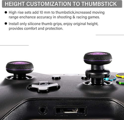 FPS Thumbstick Extender & 3D Texture Rubber Silicone Grip Cover 2 Sets for Xbox Series X/S & Xbox One Controller(Cthulhu Secret) - color: 1