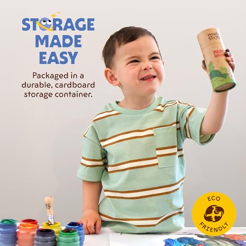 Honeysticks My First Paint Brush Set (3 Pack) - Jumbo Brushes, Ages 1+ - size: My First