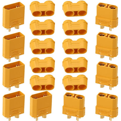 5 Pairs Amass XT-90 XT90H Plug Male and Female Connector Adapter with Plastic Housing for RC Lipo Battery - size: 5 Pairs XT90H