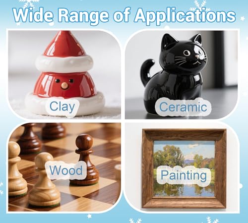 Air Dry Clay Glaze 7 OZ Gloss & Matte, Anti-Crack Waterproof Sealant