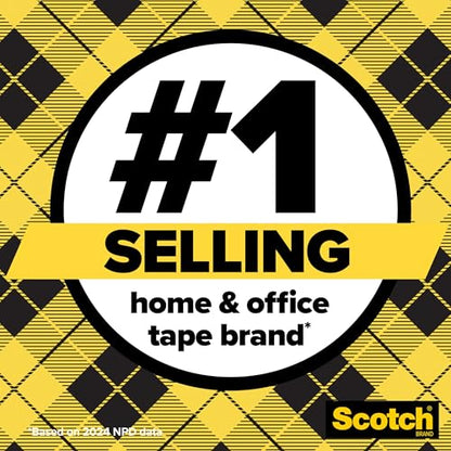 Scotch Double Sided Tape with Tape Dispenser, 0.5 in. x 250 in., 1 Roll