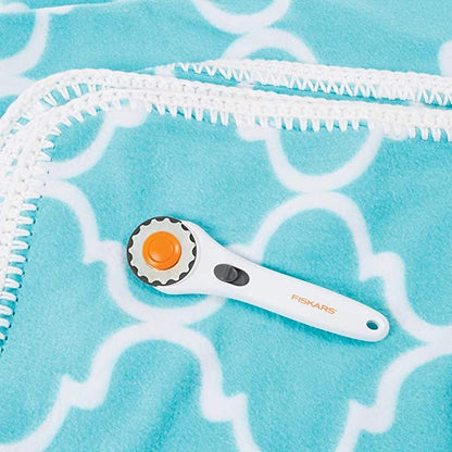 Fiskars 45mm Perforating Rotary Cutter Blade Replacement for Fabric, 1-Pack - size: 45mm, style: 1 Pack - Perforated