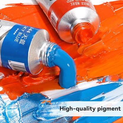 Paul Rubens Oil Paint, 20 Vibrant Colors*50 ml Large Professional Tubes - color: 20 colors*50ml-B