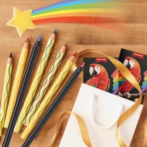 24 Pcs Rainbow Pencils Multi-Color Pencils for Kids Art Supplies 2 Boxes