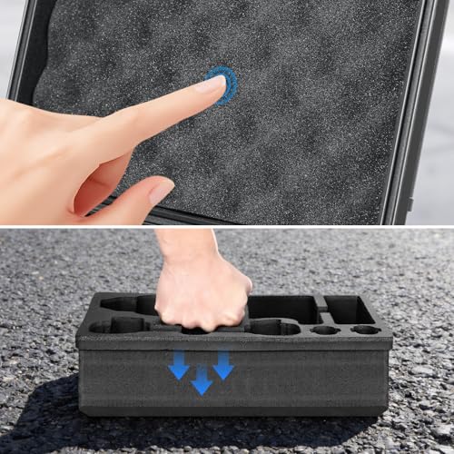 FPVtosky Hard Case for Potensic Atom 2/3-Axis/SE/Atom LT Fly More Combo. Waterproof and Shock-Resistant Bag can Hold the Remote Controller, Batteries, Charger, and Accessories (Case only)