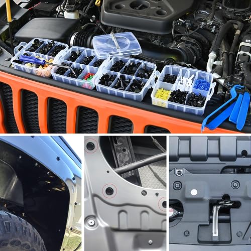 Nilight 860Pcs Car Push Retainer Clips & Auto Fasteners Assortment - color: 860Pcs Clips + Remover