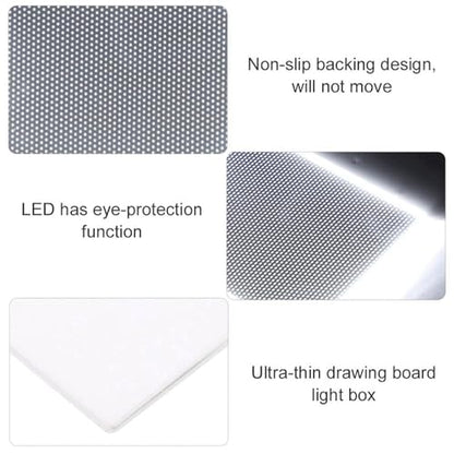 Anu Limen A6 LED Light Board Adjustable Brightness Tracing Light Pad for Art Craft, Sketching & Calligraphy, Portable USB Powered Design