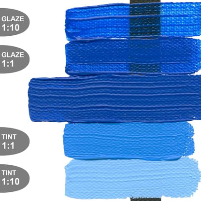 5 Oz Heavy Body Acrylic Color Paints Color: Cobalt Blue Hue