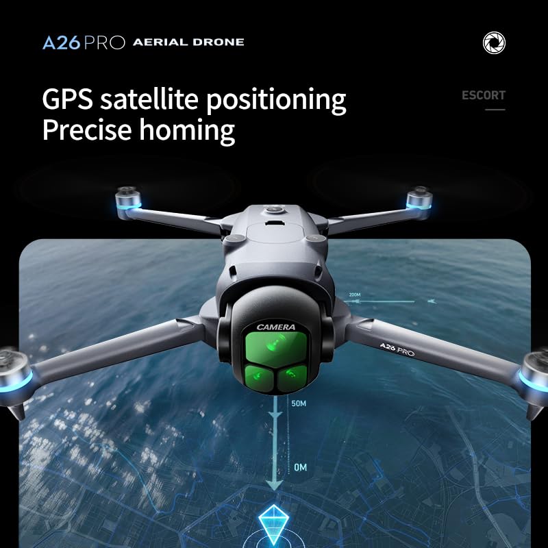 GPS Drone with 4K UHD Camera for Adults, Airdrop Drones, Obstacle Avoidance, One-Key Payload Drop Delivery Function, 4.5 Inch Screen Remote Controller, Foldable FPV Quadcopter with Auto Return, Long Flight Time, Ideal for Outdoor Shooting Camping Fishing