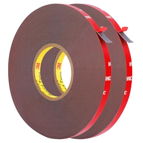 Double Sided Tape Heavy Duty, Super Strong Adhesive, 100ft x 0.39in, 2 Pack - size: 100FT (2 Pack)