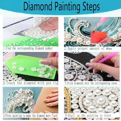 Violet Pearl Diamond Art Kits for Adults,5D Special Shaped Diamond Painting - color: HL076