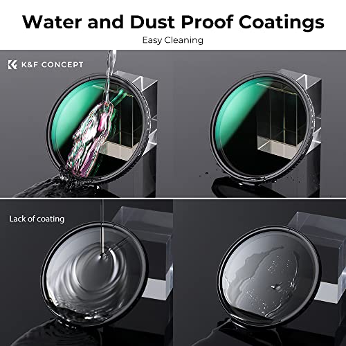 K&F CONCEPT 58mm Variable ND Lens Filter ND3-1000 (1.5-10Stops) D-Series - size: 58MM