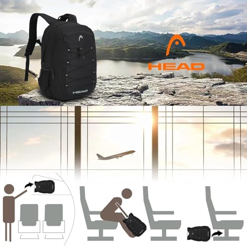 HEAD 30L Drone String Backpack,Large Laptop Backpack Fits 15.6" Laptop - color: Grey