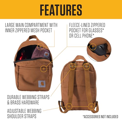 Carhartt Classic Mini Backpack Carhartt Brown - color: Carhartt Brown