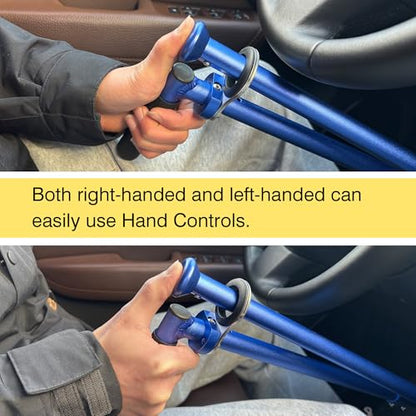Handicap Driving Controls for Disabled Drivers, Pedal Assist Device - color: Demin Blue