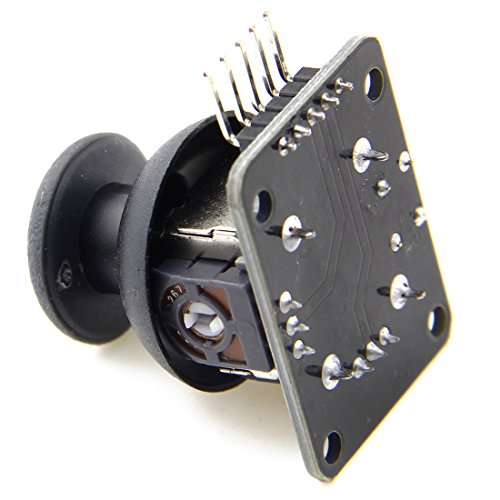 WMYCONGCONG 5 PCS Joystick Breakout Module Game Controller for Arduino PS2 + 120 PCS Multicolored Breadboard Jumper Wires Ribbon Cables Kit