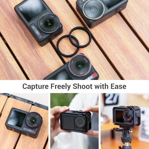 JJC 2Pcs Lens Silicon Ring for DJI Osmo Action 5 Pro 4 3 & Xtra Edge Pro - color: 2Pcs Silicone Lens Protective Ring