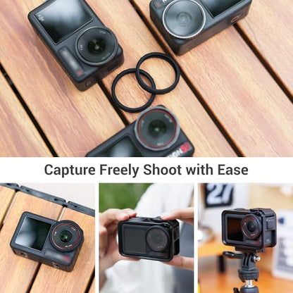 JJC 2Pcs Lens Silicon Ring for DJI Osmo Action 5 Pro 4 3 & Xtra Edge Pro - color: 2Pcs Silicone Lens Protective Ring