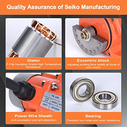 Industrial Concrete Vibrator AC Single Phase 110V 3600RPM 40W for Vibrating Table Feeder Silo