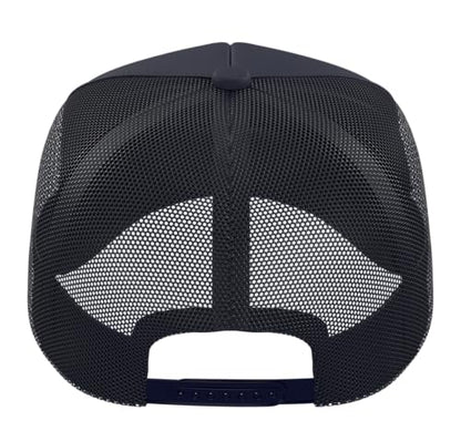 FPV Pilot Drone Racing Quadcopter Freestyle FPV Trucker Hat with Adjustable Mesh Back - color: Navy Blue