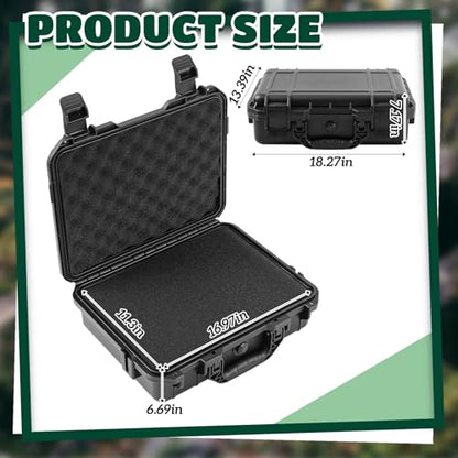 Relaxweex 18.3 x 13.4 x 7.2 Inch Hard Case, Grid Shell, Black - color: Black, size: 18.3 x 13.4 x 7.2 Inch, style: Grid Shell