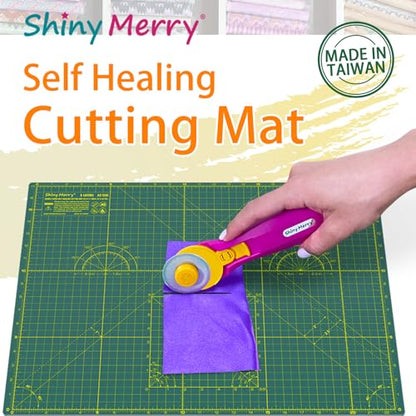 Self Healing Cutting Mat A2 18"x 24" Double Sided Green Mat - color: Green, size: A2 (18" x 24")