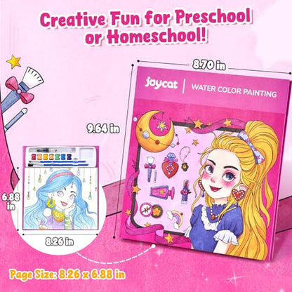 JoyCat Paint with Water Coloring Books for Toddlers (Makeup & Manicures) - style: Makeup & Manicures