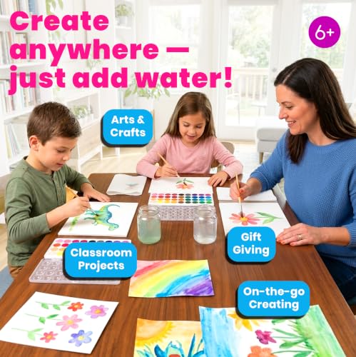 Ooly Chroma Blends Neon Watercolor Paint Set - style: Chroma Blends Neon Pods