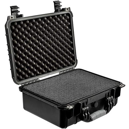 Eylar Standard 16" Gear, Equipment, Hard Camera Case Waterproof with Foam TSA Standards - color: Black
