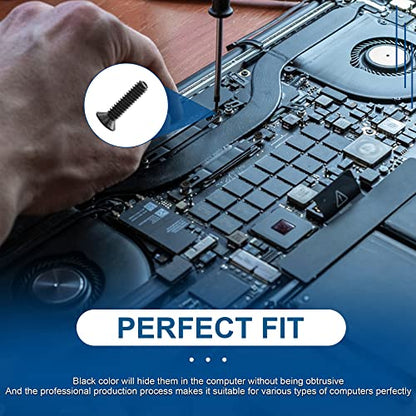 NINDEJIN Laptop Computer Screw Kit, M2 M2.5 M3 Countersunk Flat Head Phillips Mini Screws Set, Replacement Part Electronic Repair Accessories - style: Flat Head 2